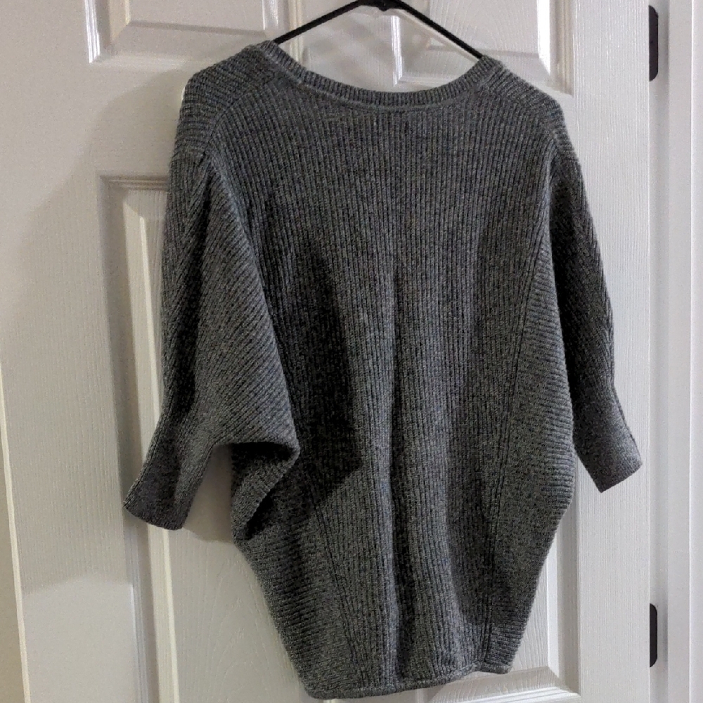 Gray Women's Dolman Sleeve Sweater - Picture 2 of 2